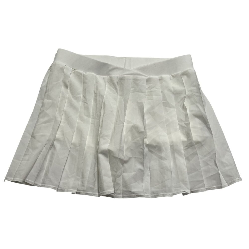 Frankies Bikinis Active Windy Tennis Skirt in White